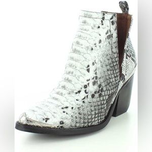 Jeffrey Campbell Cromwell Snakeskin Booties